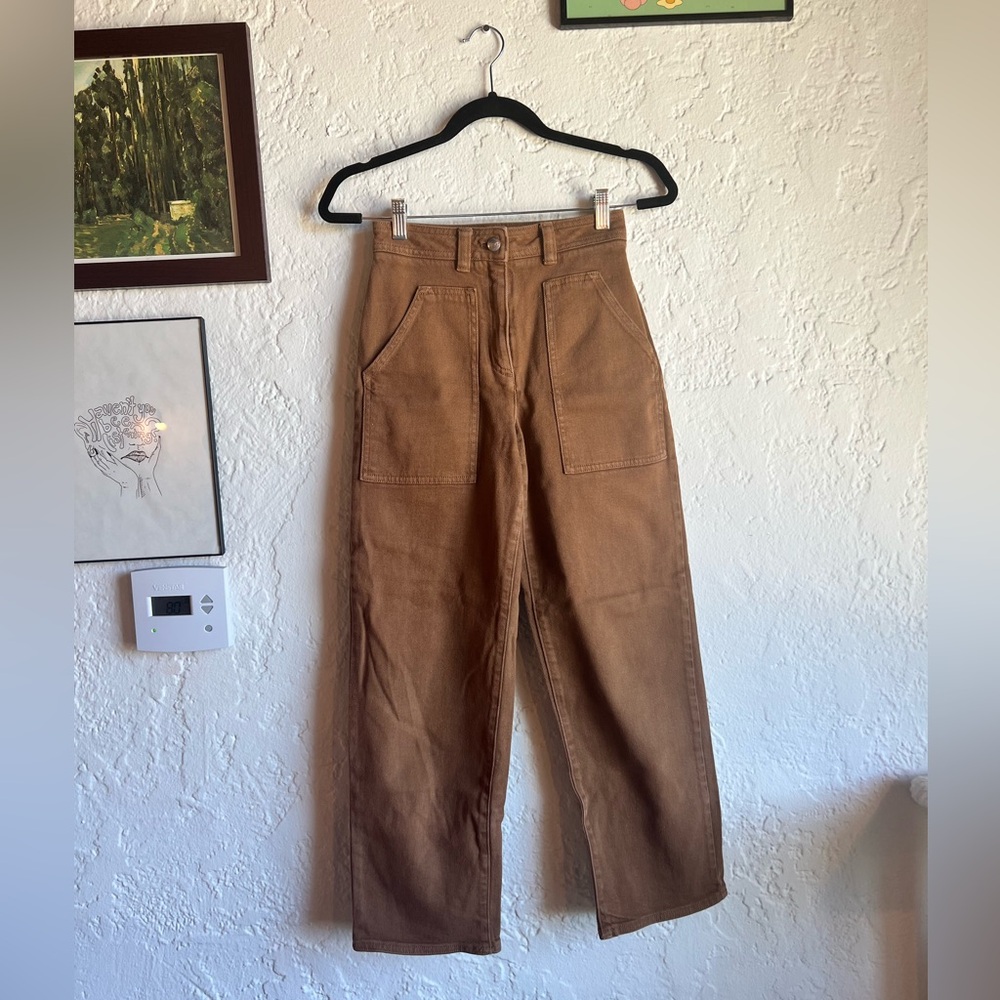 Aritzia Wilfred Free Straight Leg Chore Pants